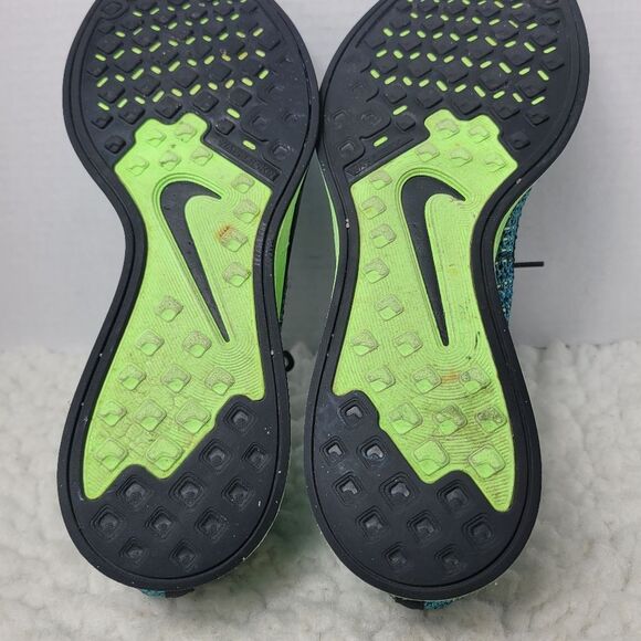 Nike Flyknit Racer 2015  Men's Running Shoes Size 10.5  Blue Lagoon 526628-401 - Picture 10 of 12